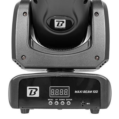 BOOMTONE DJ MAXIBEAM100 Compact 100W LED Moving Head with ultra-tight 2° beam