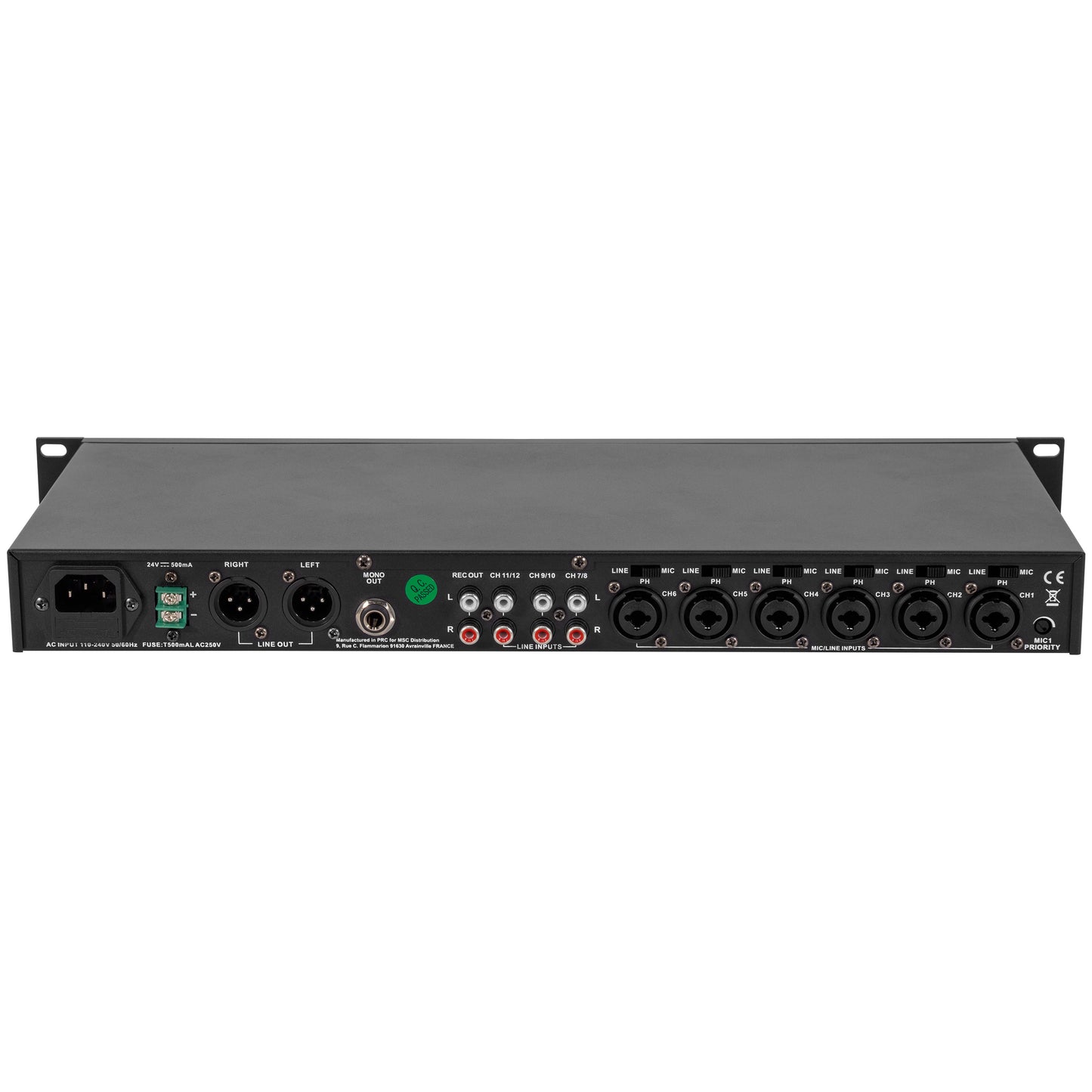 HPA MX632-BT 6-Channel Mixer with Bluetooth