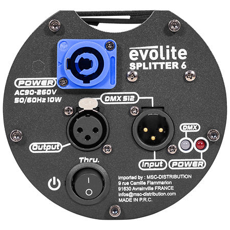 Evolite Splitter 6 Dmx Splitters EVOLITE
