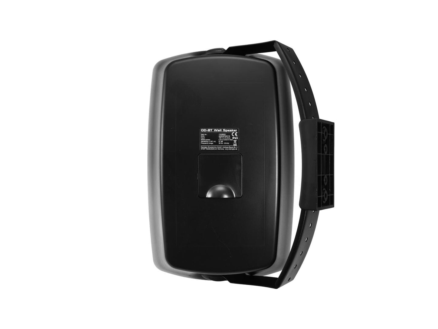 OMNITRONIC OD-8TB Weatherproof wall speaker pair (IP65) with 8" woofers 100V and 8Ω 50W Black