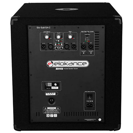 ELOKANCE ELO-800CC Compact 1600W 3-Way Speaker System