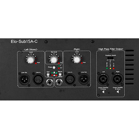 ELOKANCE ELO-800CC Compact 1600W 3-Way Speaker System