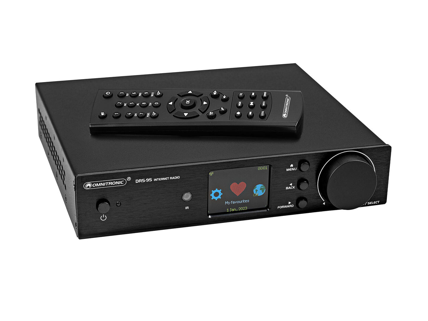 OMNITRONIC DRS-95 Internet Radio with DAB+ and Bluetooth OMNITRONIC