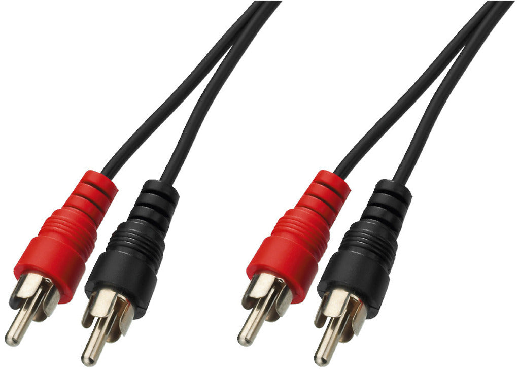 MONACOR AC-1000 Stereo Audio Cable 10m RCA to RCA