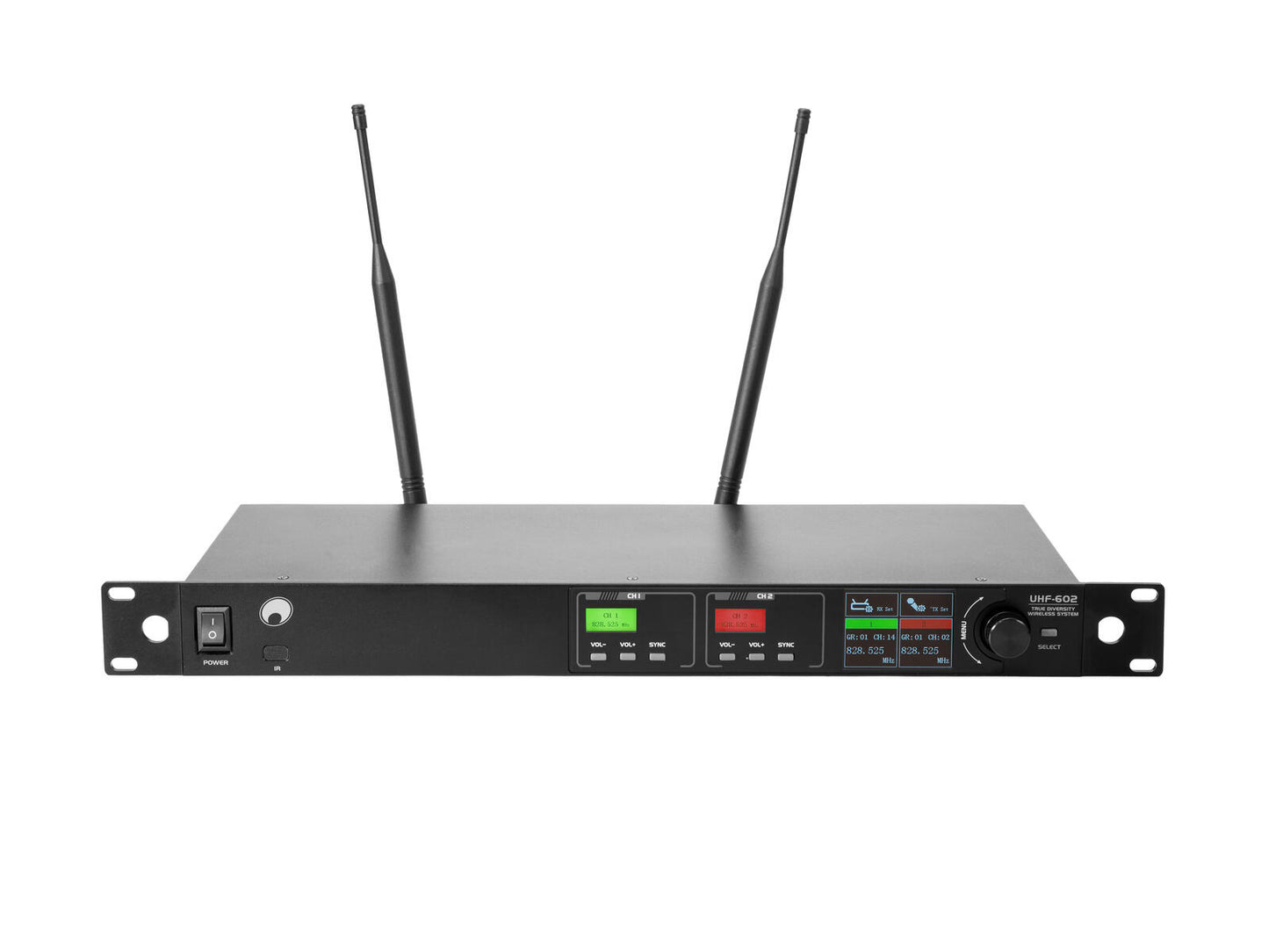 OMNITRONIC UHF-602 2-channel Wireless Mic System 823-832/863-865 MHz