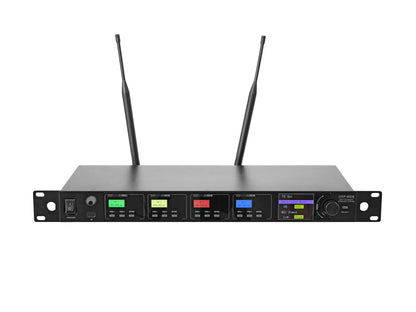 OMNITRONIC UHF-604 4-channel Wireless Mic System 823-832/863-865 MHz