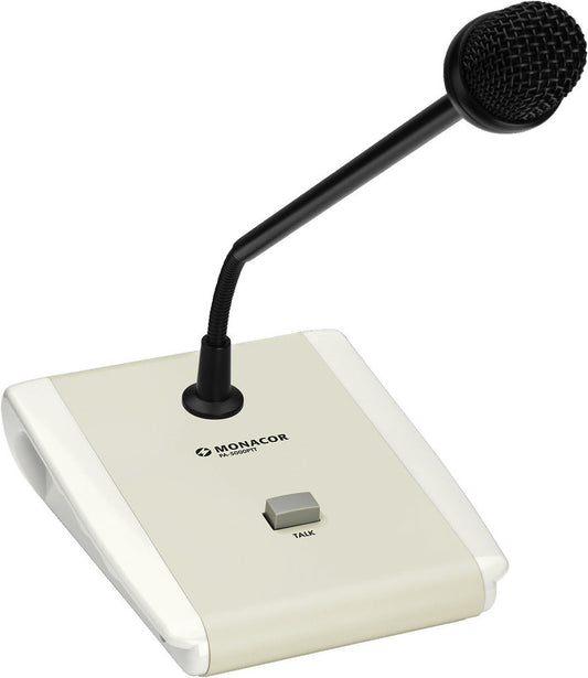 MONACOR PA-5000PTT PA desktop microphone (push-to-talk)