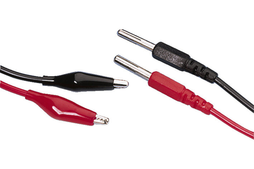MONACOR CC-313 Test Lead Pair Black & Red Length 100cm