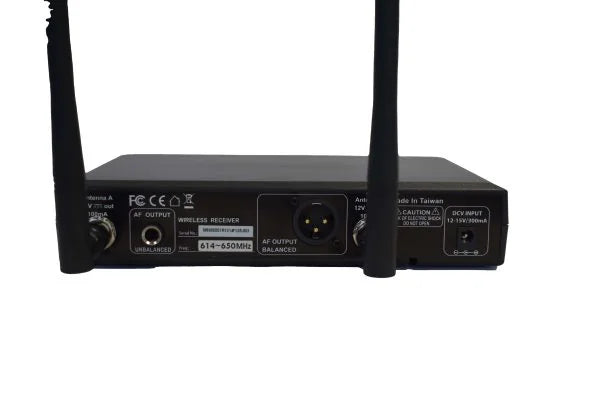 DATEQ DA-801R/6 Dateq DA-801R/6 - 800 Series diversity UHF PLL receiver 614-650MHz, Remoset Ultrasonic