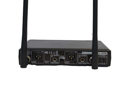 DATEQ DA-802R/6 Dateq DA-802R/6 - 800 Series diversity UHF PLL double receiver 614-650MHz, Remoset Ultrasonic