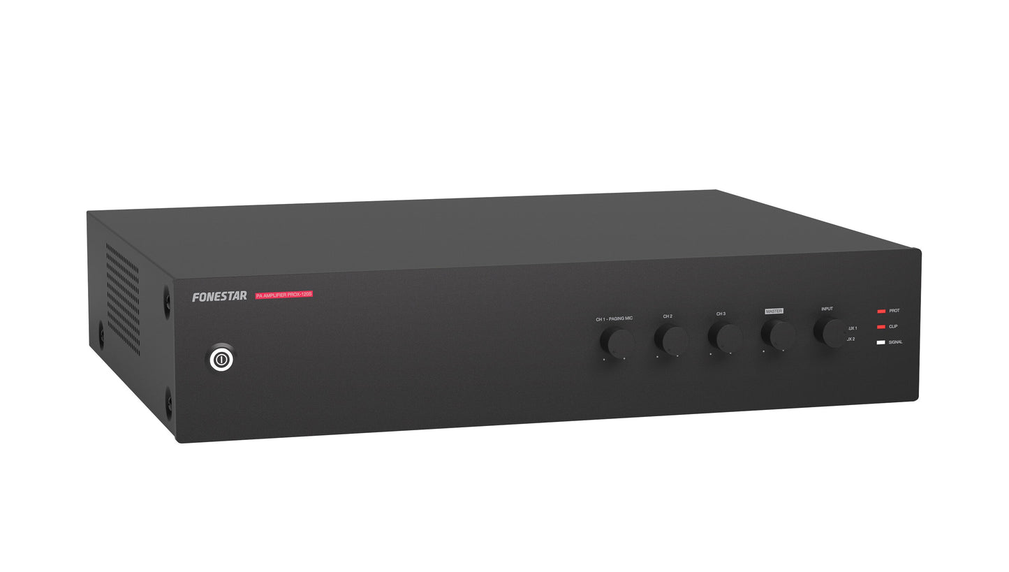 FONESTAR PROX-120S 120W PA single zone amplifier 100V and 4Ω outputs