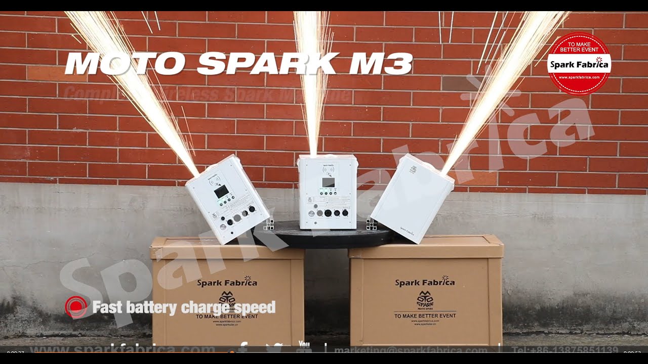ZZIPP Moto Spark M3 Wireless Battery Powered Spark Machine