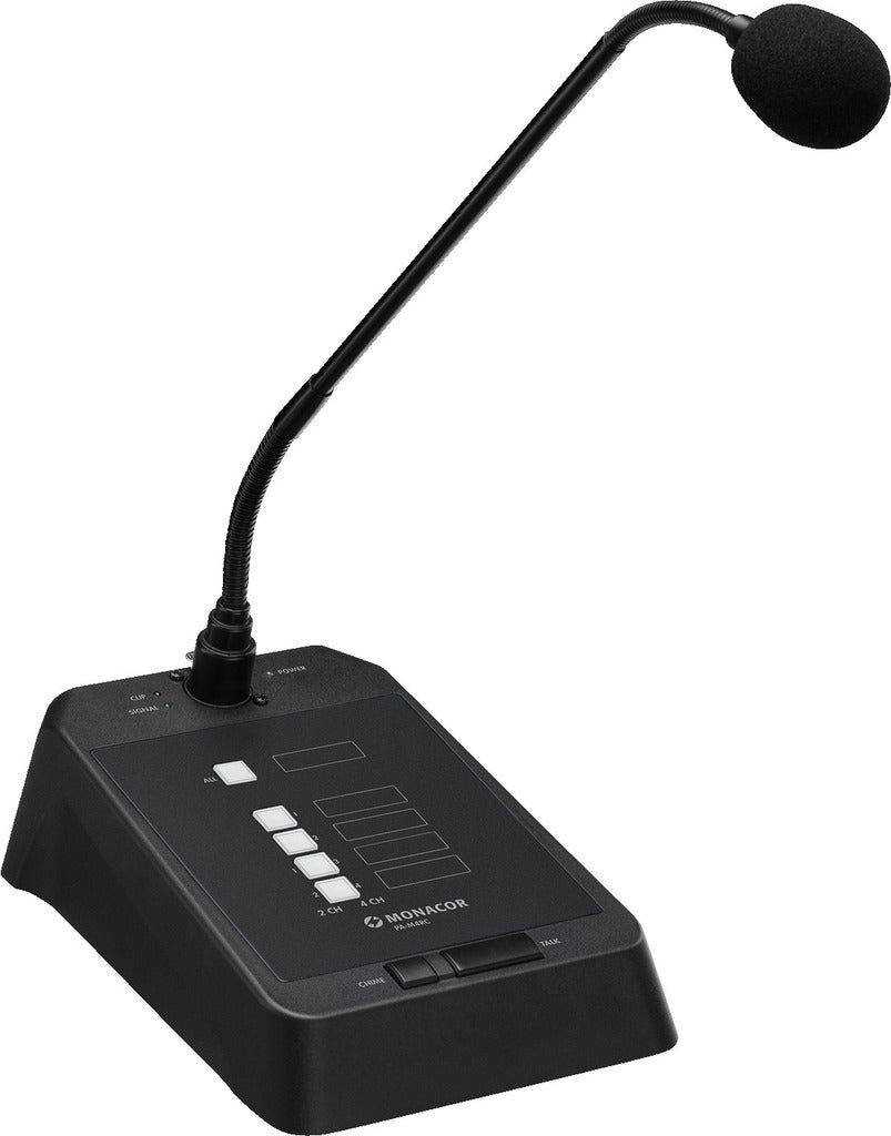 MONACOR PA-M4RC PA zone paging microphone