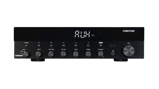 FONESTAR AS-3030 2 x 30W RMS Hi-Fi stereo amplifier with Bluetooth, USB, FM Radio and Remote