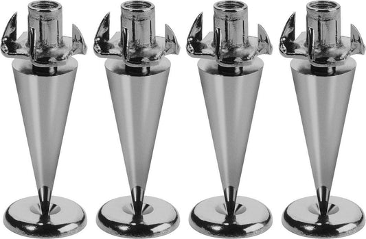MONACOR SPS-35/SC Cabinet Spikes Black chrome plated 4pcs