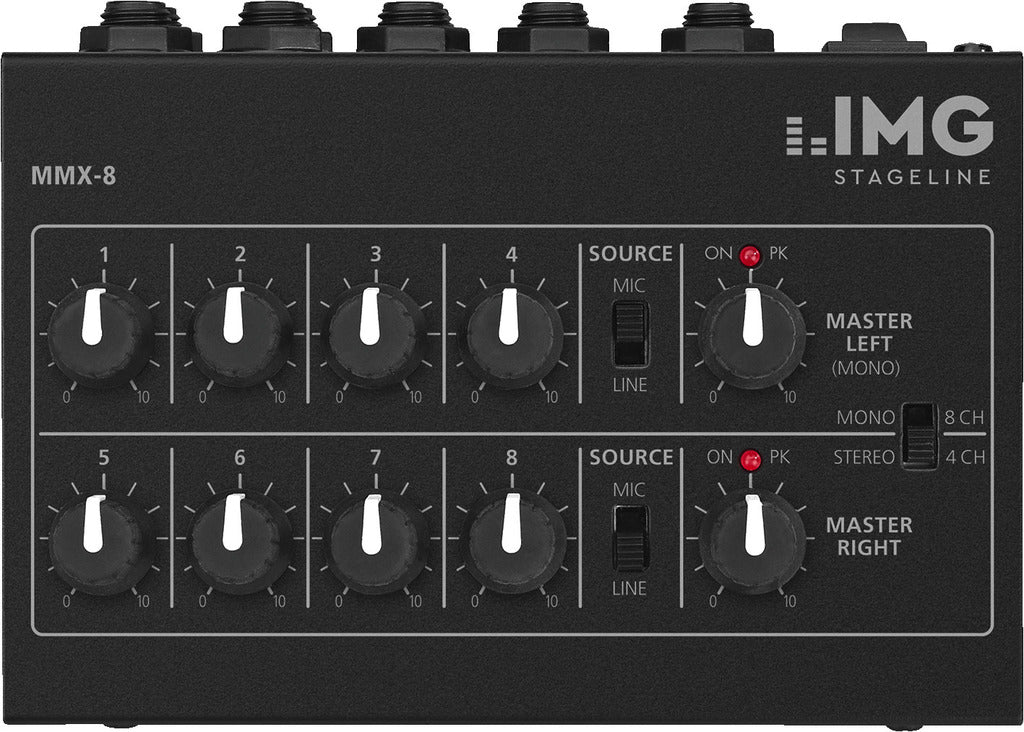 IMG STAGELINE MMX-8 Miniature Universal Audio Mixer