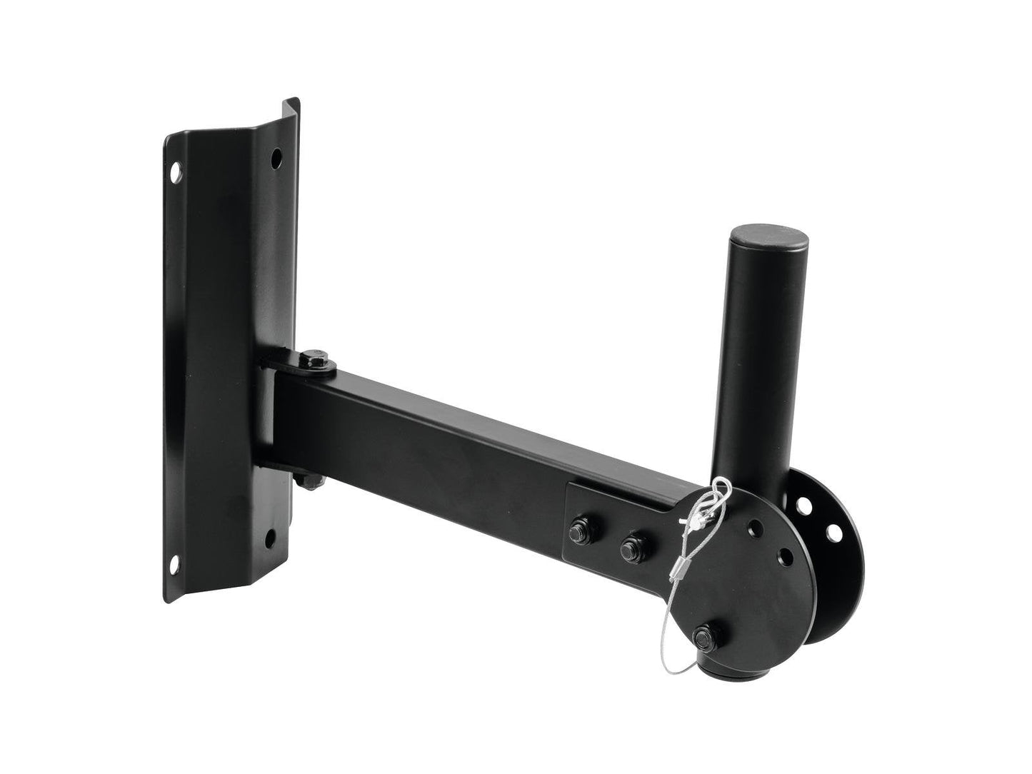 OMNITRONIC WH-1L Wall-Mounting Long wall mount for speakers, swivel and tilt, maximum load 25 kg