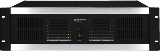 MONACOR STA-1504 4-channel PA amplifier, with integrated limiter