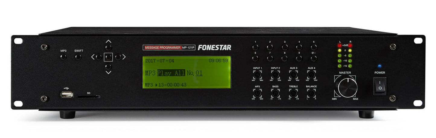 FONESTAR MP-121P Weekly schedule scheduler