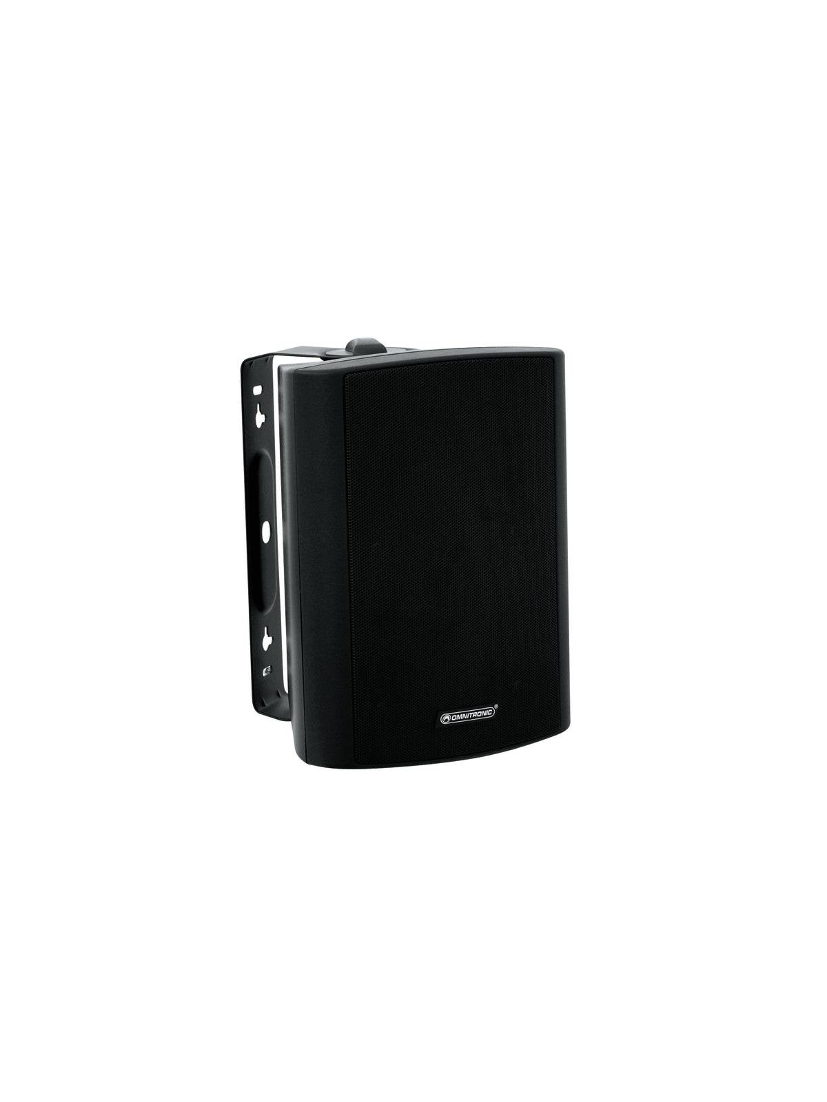 OMNITRONIC WPS-5S 2-way speaker with mount 30W 100V with high-quality components for hifi sound Black