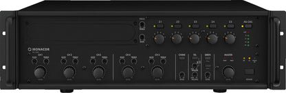 MONACOR PA-1240 240w 5-zone mono PA mixing amplifier