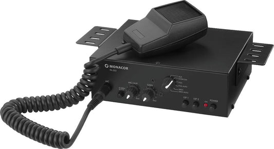 MONACOR PA-302 Mono PA mixing amplifier, 14 W.