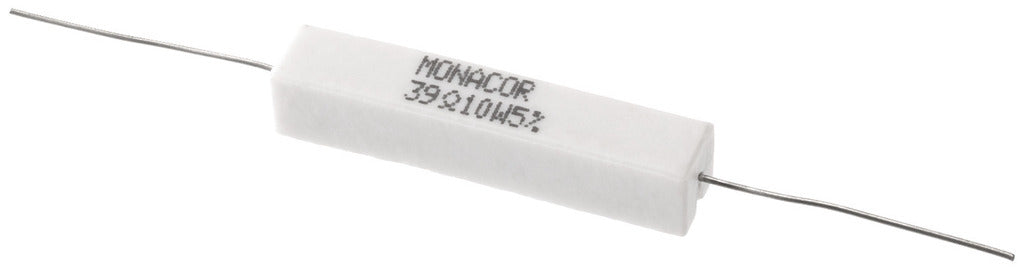 MONACOR LSR-390/10 High-power cement resistor, 39 ?, 10 W