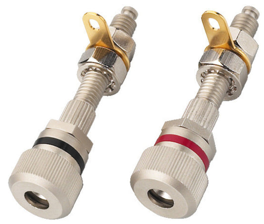 MONACOR BP-420 Pair of Speaker Screw Connectors Nickel-plated