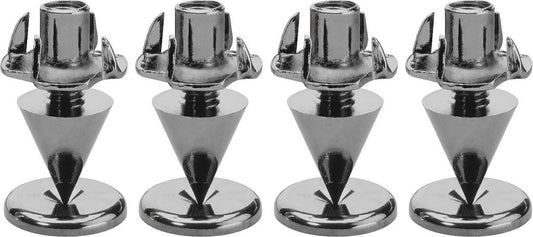 MONACOR SPS-10/SC Cabinet Spikes Black chrome plated 4pcs