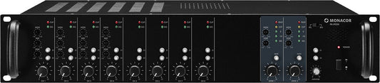 MONACOR PA-M224 2-zone PA matrix mixing amplifier