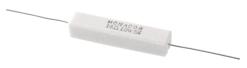 MONACOR LSR-180/10 High-power cement resistor, 18 ?, 10 W