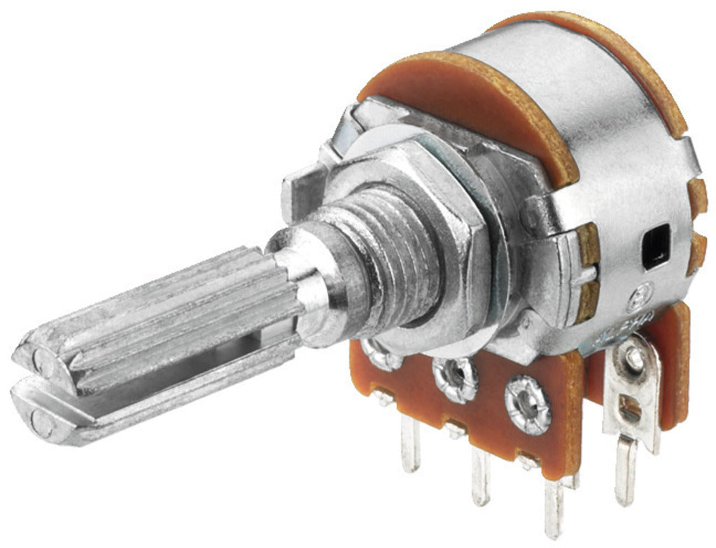 MONACOR VRB-100S50 Rotary Potentiometer, stereo, 50 k?