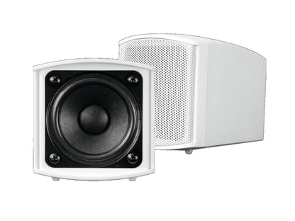 OMNITRONIC OD-2TW 2.5" Speaker pair with mount 8? 15W or 6W 100V White