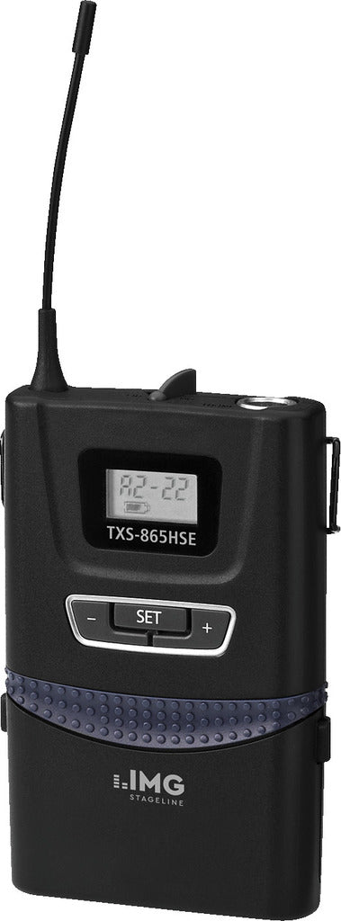 IMG STAGELINE TXS-865HSE UHF Wireless Beltpack Microphone Transmitter