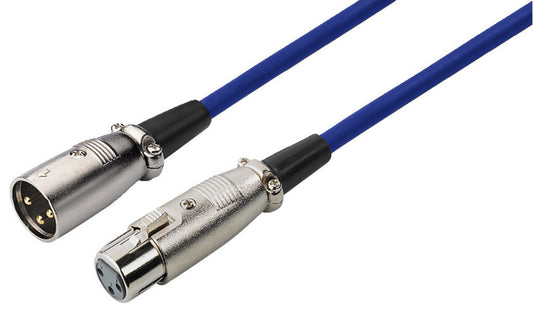 MONACOR MEC-100/BL XLR Extension Cable 1m