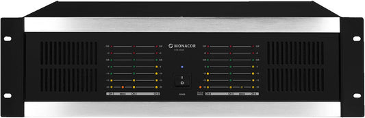 MONACOR STA-1506 6-channel PA amplifier, with integrated limiter