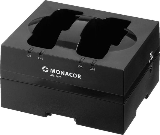 MONACOR ATS-16PS Dual Charger for ATS-16 series