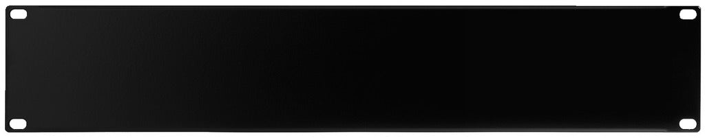 MONACOR RCP-8702U 482 mm (19") rack panel, 2 RU, closed.