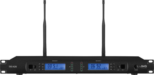 IMG STAGELINE TXS-626 UHF Twin Wireless Microphone Receiver