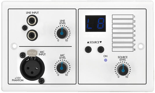 MONACOR ARM-880WP1 Wall module, for remote control of audio matrix router ARM-880.