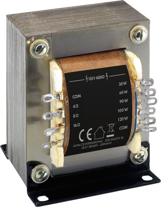 MONACOR TR-1120LC 100 V high-performance audio transformer