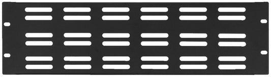 MONACOR RCP-8723U Rack panel, 3 RS, with ventilation slots