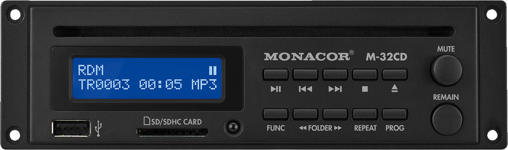 MONACOR M-32CD CD player module, with anti-shock system and MP3 reproduction