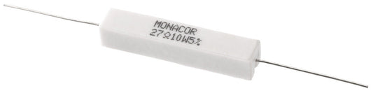 MONACOR LSR-270/10 High-power cement resistor, 27 ?, 10 W