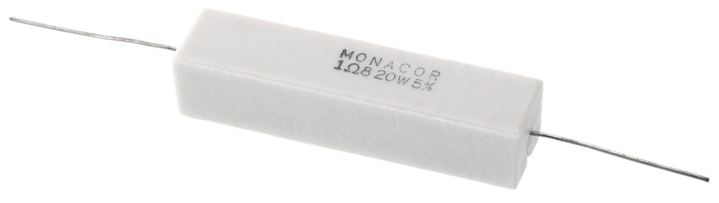 MONACOR LSR-18/20 High-power cement resistor, 1.8 ?, 20 W