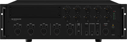 MONACOR PA-6010Z 600w 10-zone mono PA mixing amplifier