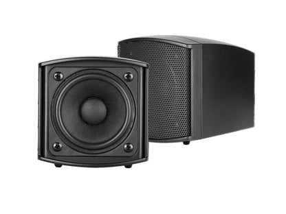 OMNITRONIC OD-2TB 2.5" Speaker pair with mount 8? 15W or 6W 100V Black