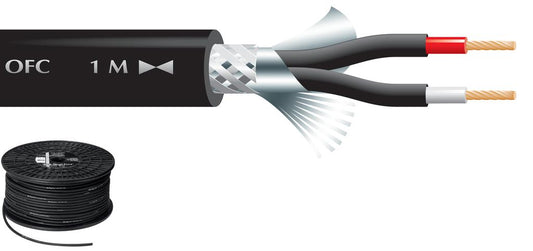 MONACOR MLC-122/SW Microphone Cable 100m 2x0.24mm