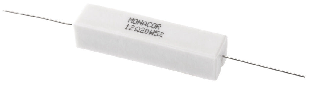 MONACOR LSR-120/20 High-power cement resistor, 12 ?, 20 W