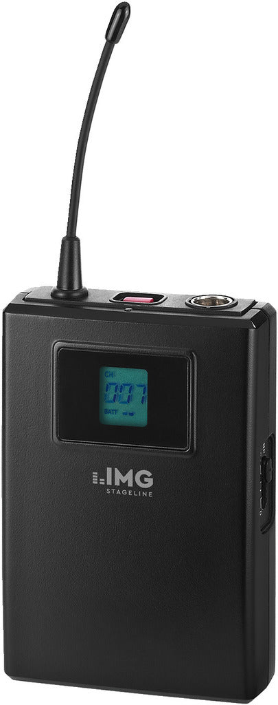 IMG STAGELINE TXS-900HSE UHF Wireless Beltpack Microphone Transmitter